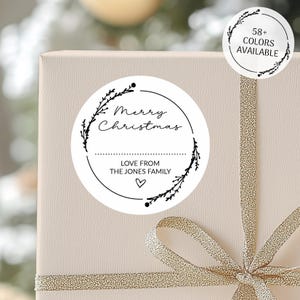 Stickers cadeaux de Noël à From, Étiquettes cadeaux de Noël, Stickers Noël, Étiquettes cadeaux Joyeux Noël, Étiquettes cadeaux de Noël, Stickers cadeaux de Noël