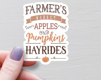 Fall Bucket List Sticker, Vinyl Stickers, Cozy Fall Stickers, Autumn Stickers, Water Bottle Stickers, Laptop Sticker - S496