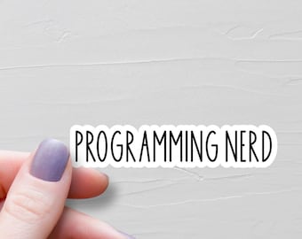 Programming Nerd Sticker, Vinyl Stickers, SEO Stickers, Computer Programmer Gifts, Water Bottle Stickers, IT Gifts, Laptop Stickers - WS387