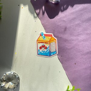 Clown Milk Carton Waterproof Sticker