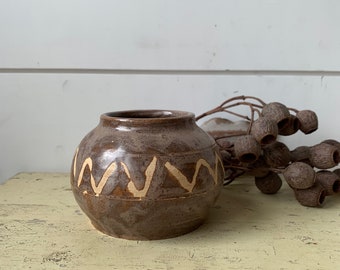 Beautiful Vintage Pottery Vase Natural Home Decor