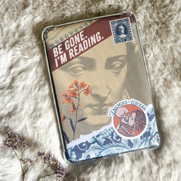 Kindle PRINTABLE Clear Case Insert | "Be Gone. I'm Reading." | for Kindle Basic, Oasis, & Paperwhite | Digital Download