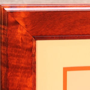 Orange, Tiger Maple Diploma Frame, Graduation Gift