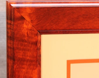 Orange, Tiger Maple Diploma Frame, Graduation Gift