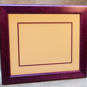 Purple Rain, Diploma Frame, Solid Tiger Maple, 8 12 x 11 image 4