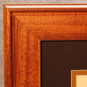 Wunderschöne, Warm, Glühend, Diplom Rahmen, Solid Sapele