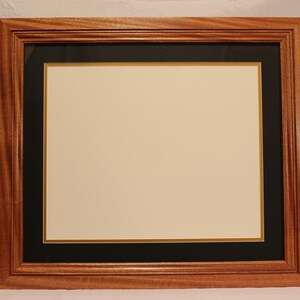 Solid Sapele Diploma Frame, 14 x 17 diploma, Professional Office Décor image 3