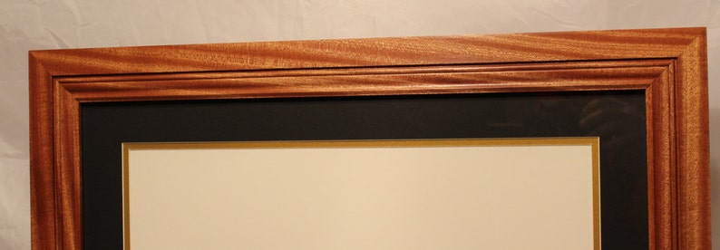 Solid Sapele Diploma Frame, 14 x 17 diploma, Professional Office Décor image 4