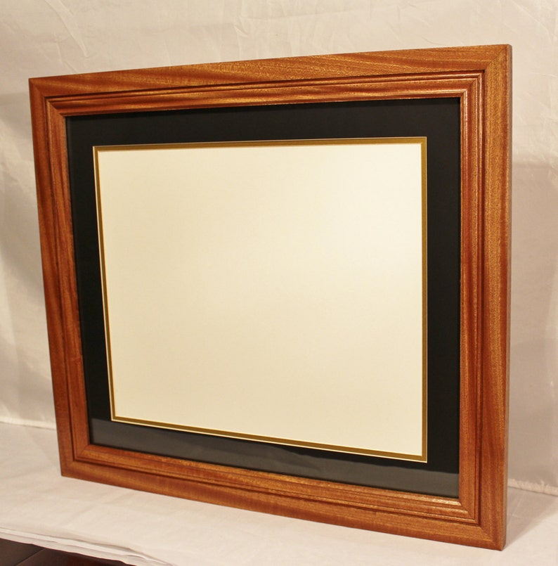 Solid Sapele Diploma Frame, 14 x 17 diploma, Professional Office Décor image 2