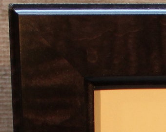Beautiful Black, Diploma Frame, 8 1/2 x 11, Tiger Maple