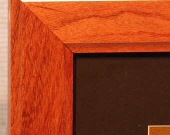 Exotic Bubinga Diploma Frame: Solid Wood Certificate Frame