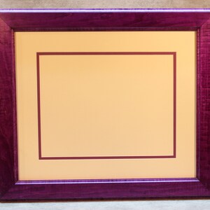 Purple Rain, Diploma Frame, Solid Tiger Maple, 8 12 x 11 image 2