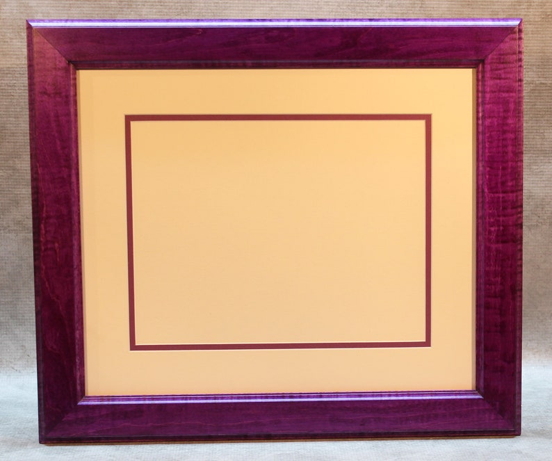 Purple Rain, Diploma Frame, Solid Tiger Maple, 8 12 x 11 image 2