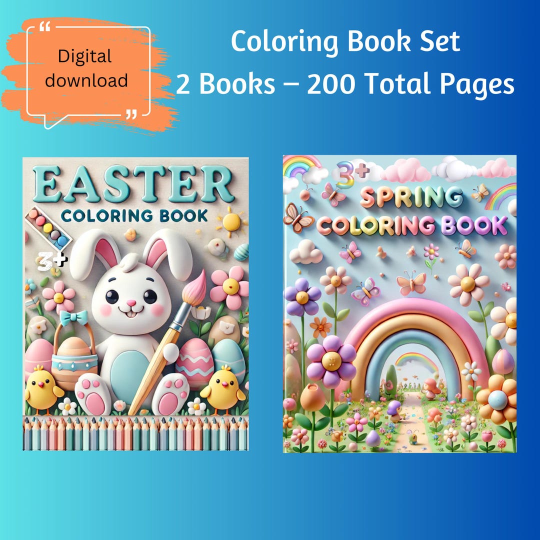Coloring Bundle – 200 Pages – Printable for Kids - Etsy