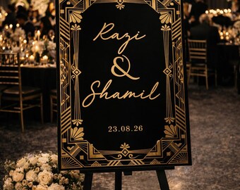 Custom Wedding Reception Welcome Sign | FoamPVC Board, A1/A2 Sizes Available | FREE DELIVERY