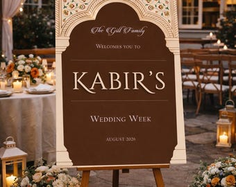 Custom Wedding Week Welcome Sign | FoamPVC Board, A1/A2 Sizes Available | FREE DELIVERY