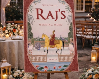 Custom Wedding Week Welcome Sign | FoamPVC Board, A1/A2 Sizes Available | FREE DELIVERY