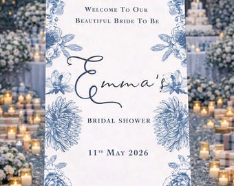 Custom Bridal Shower/Hen Do Sign | FoamPVC Board, A1/A2 Sizes Available | FREE DELIVERY