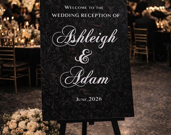 Custom Wedding Reception Welcome Sign | FoamPVC Board, A1/A2 Sizes Available | FREE DELIVERY