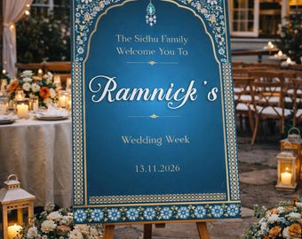 Custom Wedding Week Welcome Sign | FoamPVC Board, A1/A2 Sizes Available | FREE DELIVERY