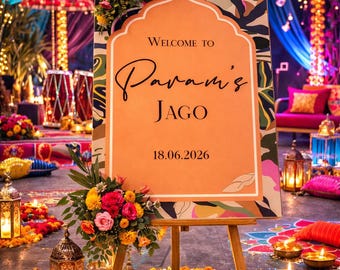 Custom Jago Welcome Sign | FoamPVC Board, A1/A2 Sizes Available | FREE DELIVERY