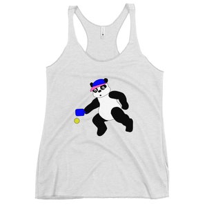 Pickleball Panda - Pickleball Tank Top - Women&#39;s Racerback Tank