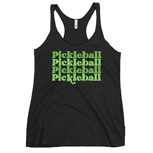 Pickleball Retro - Pickleball Tank TopWomen&#39;s Racerback Tank