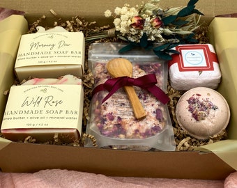 Caja de regalo del Día de la Madre/ Caja de regalo de spa/ Cesta de regalo para mujeres/ Set de regalo de spa/ Caja de regalo de cuidado personal/ Paquete de cuidado para ella/ Regalo pensando en ti/