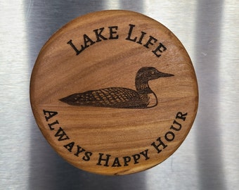 Hardwood Magnetic Bottle Opener