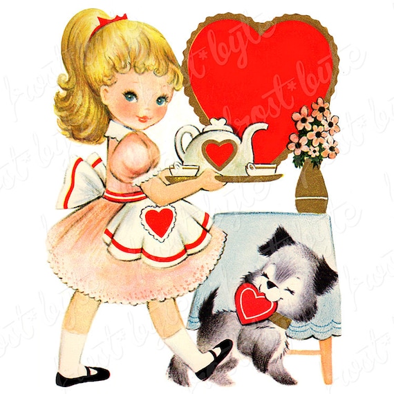 Tea With Friends: Valentine's Giveaway Week - Day #5  Valentines cards, Vintage  valentine cards, Vintage valentines