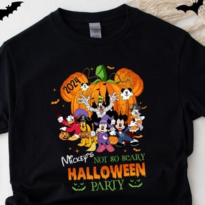 Mickey&#39;s Not So Scary Halloween Party Shirt, Disney Halloween Shirt, Disneyland Trip Shirts, Funny Halloween Shirts, Mickey and Friends