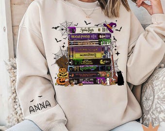 Retro Halloween VHS Movies Sweatshirt, Spooky Season Hoodie