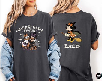 Comfort Colors® Minnie & Daisy Besties Disney Trip Shirts, Girls Just Wanna Have Fun Shirt