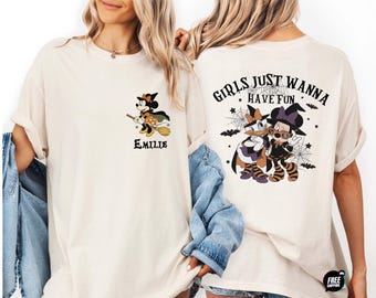 Comfort Colors® Girls Just Wanna Have Fun Shirts, Minnie Daisy Shirt, Besties Disney Trip