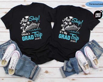 Custom Graduation Cruise T-Shirt, 2027 Family Trip Tee, It's my Grad Trip