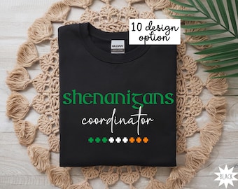 Shenanigans Crew Shirts, St Patrick's Day Shirt, Funny Irish Gifts, Shenanigans Coordinator Tee