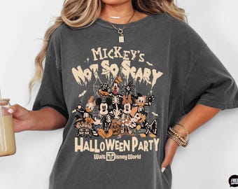 Comfort Colors® Vintage Halloween Shirt, Mickeys Halloween Party Shirts, Skeleton Tee, Disney Trip Sweatshirt