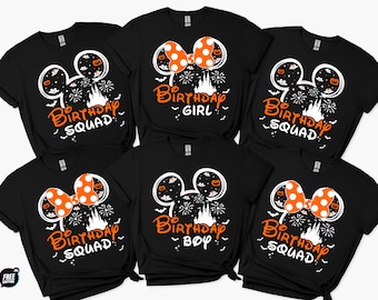 Halloween Birthday Squad Shirts, Minnie Mickey Trip Tees