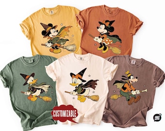 Comfort Colors® Halloween Mickey and Friends Shirts, Spooky Halloween Party Tee, Disney Trip Shirt