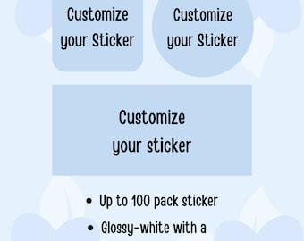 Customize Stickers- Print and Cut Any Design and Shape - Laminated, Custom Stickers, Logo, Branding
