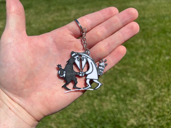 Spy Vs Spy Keychain 3D Printed - Etsy