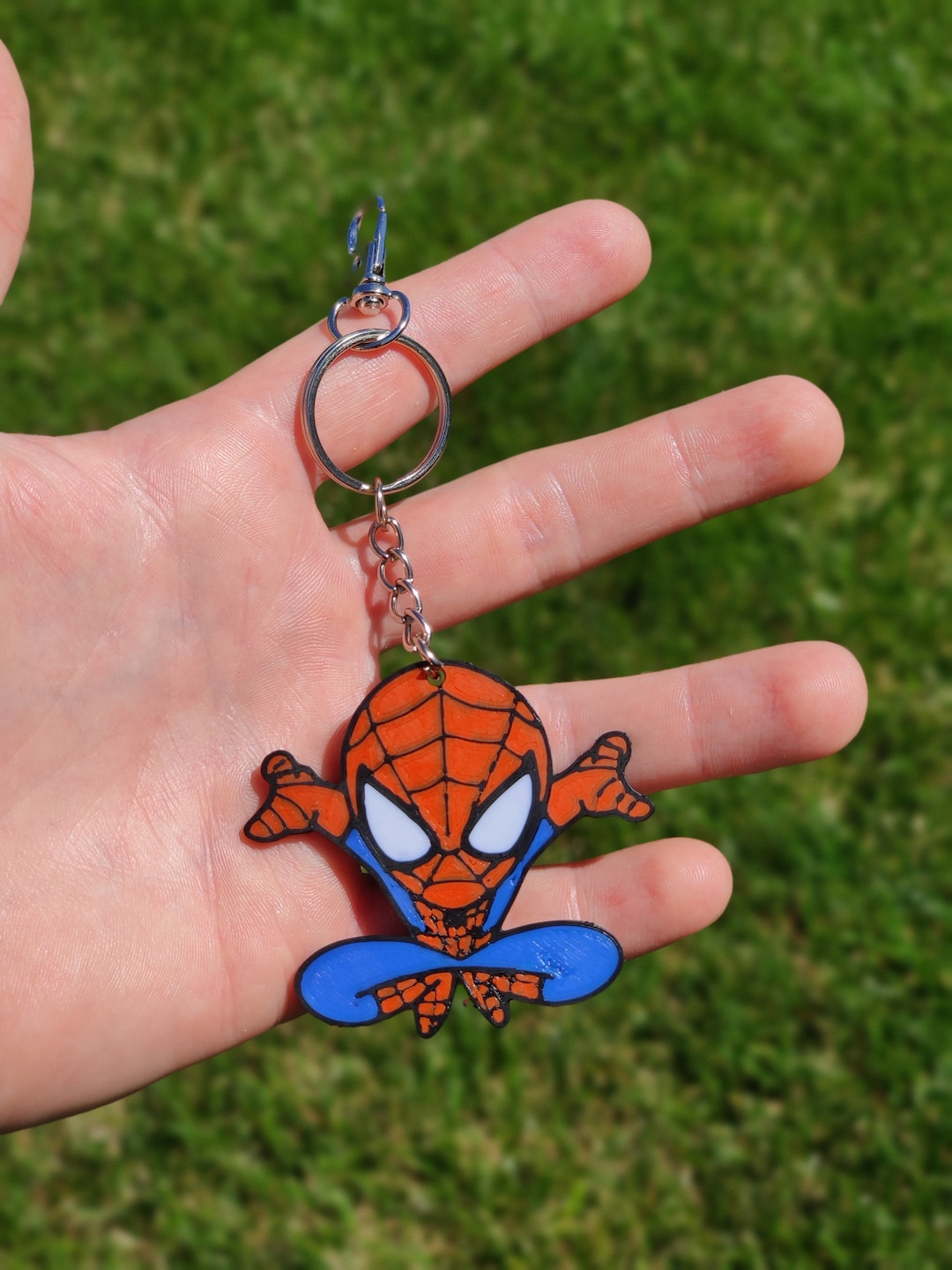 Spiderman Keychain 3D Printed - Etsy