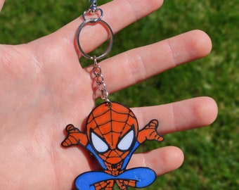 かわいいスパイダーマンキーホルダー 3Dプリント - Etsy 日本