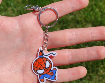 Netter Spiderman Schlüsselbund 3D Gedruckt