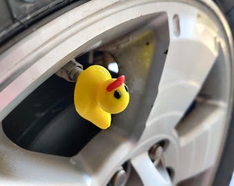 Tapones de válvula para neumáticos Ducky impresos en 3D (juego de 5)