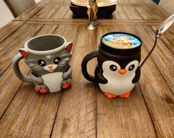 Lindo portavasos de helado con forma de animal