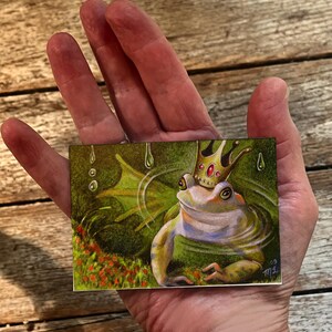Frog Prince Art by Melody Lea Lamb ACEO Print
