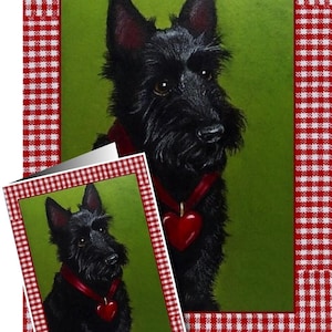 Valentinstag-Karte-Scottie-Hund von Melodie Lea Lamm