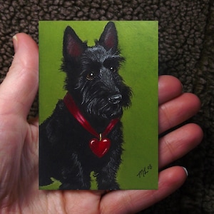 Scottie Dog Art by Melody Lea Lamb ACEO Print