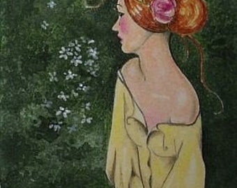 Fairytale Gift Fantasy Princess Art By Melody Lea Lamb ACEO Print